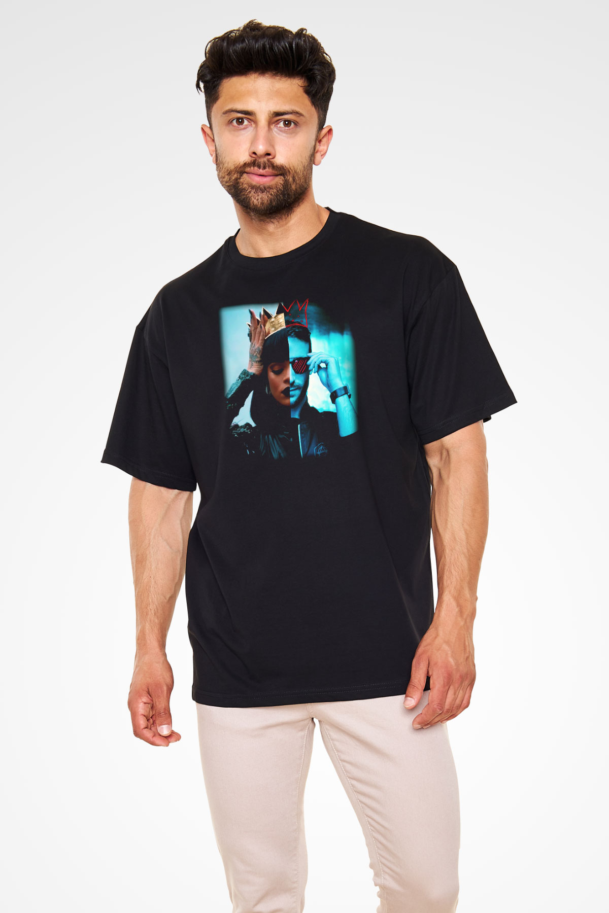 Don Diablo Siyah Unisex Oversize Tişört T-Shirt