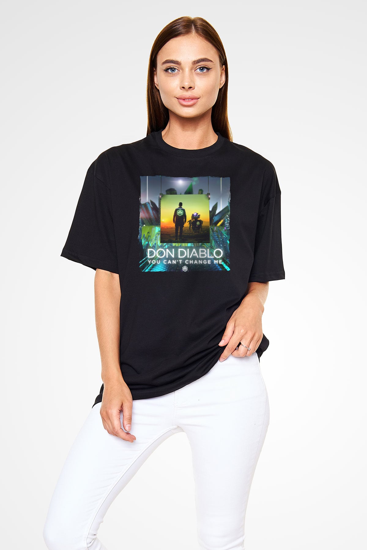 Don Diablo Siyah Oversize Tişört Oversize T-shirt - TişörtFabrikası