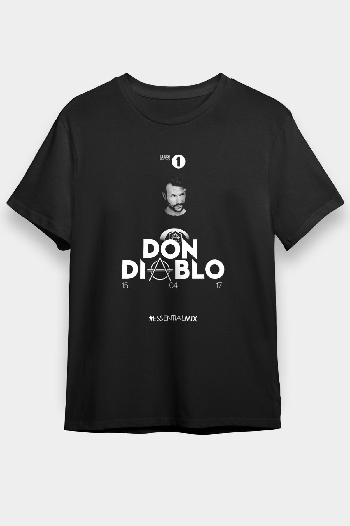 Don Diablo Siyah Unisex Tişört T-Shirt - TişörtFabrikası