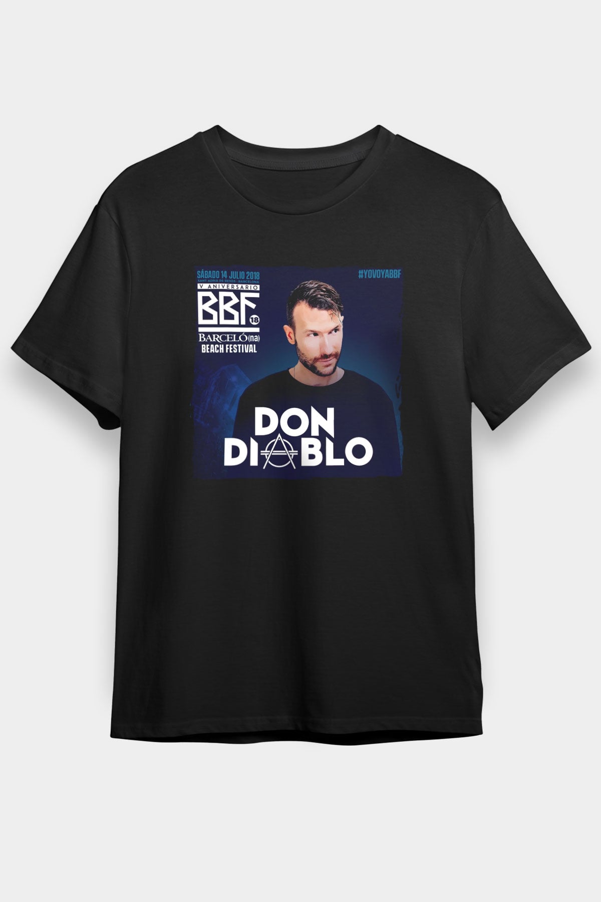 Don Diablo Siyah Unisex Tişört T-Shirt - TişörtFabrikası