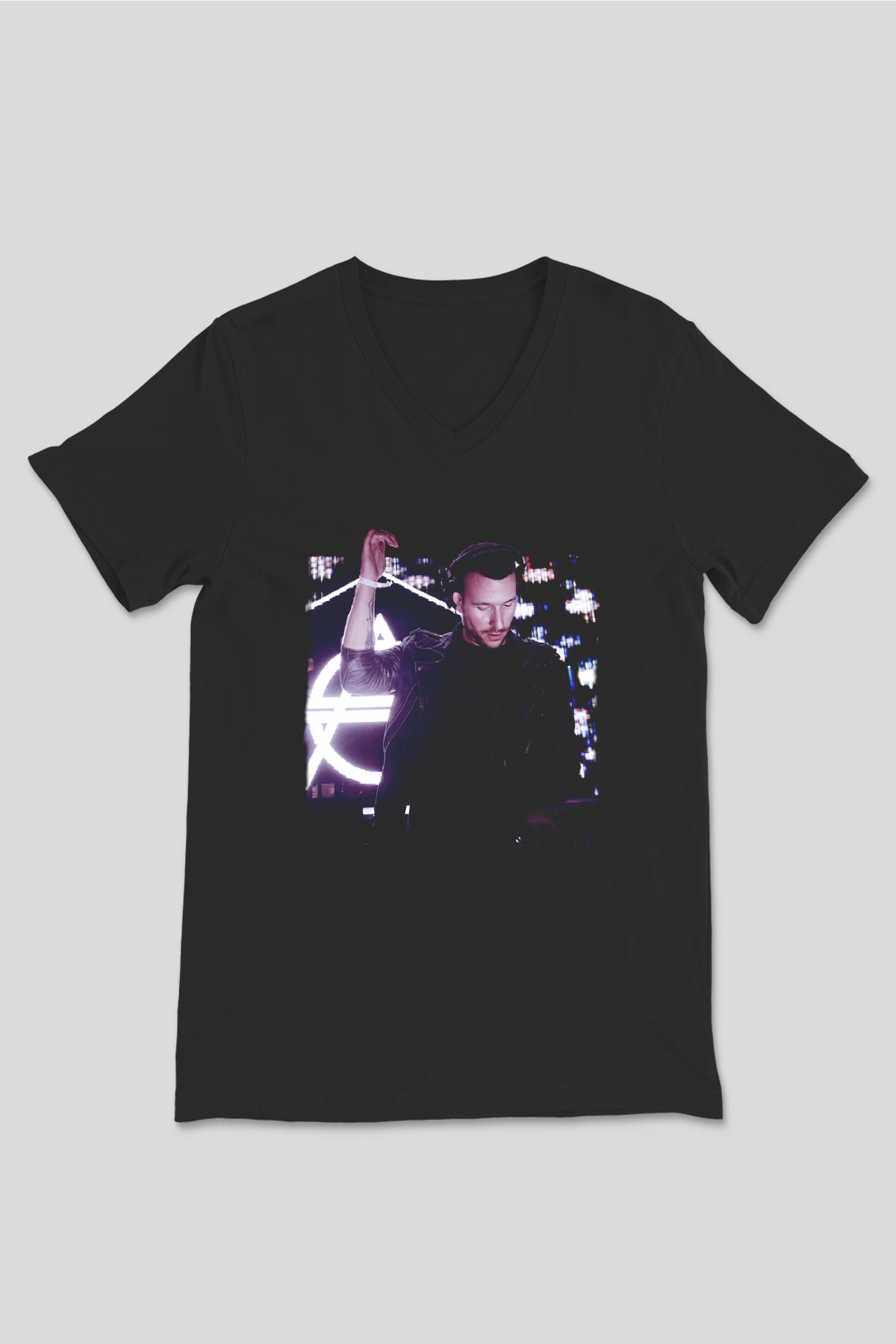 Don Diablo Siyah Unisex V Yaka Tişört