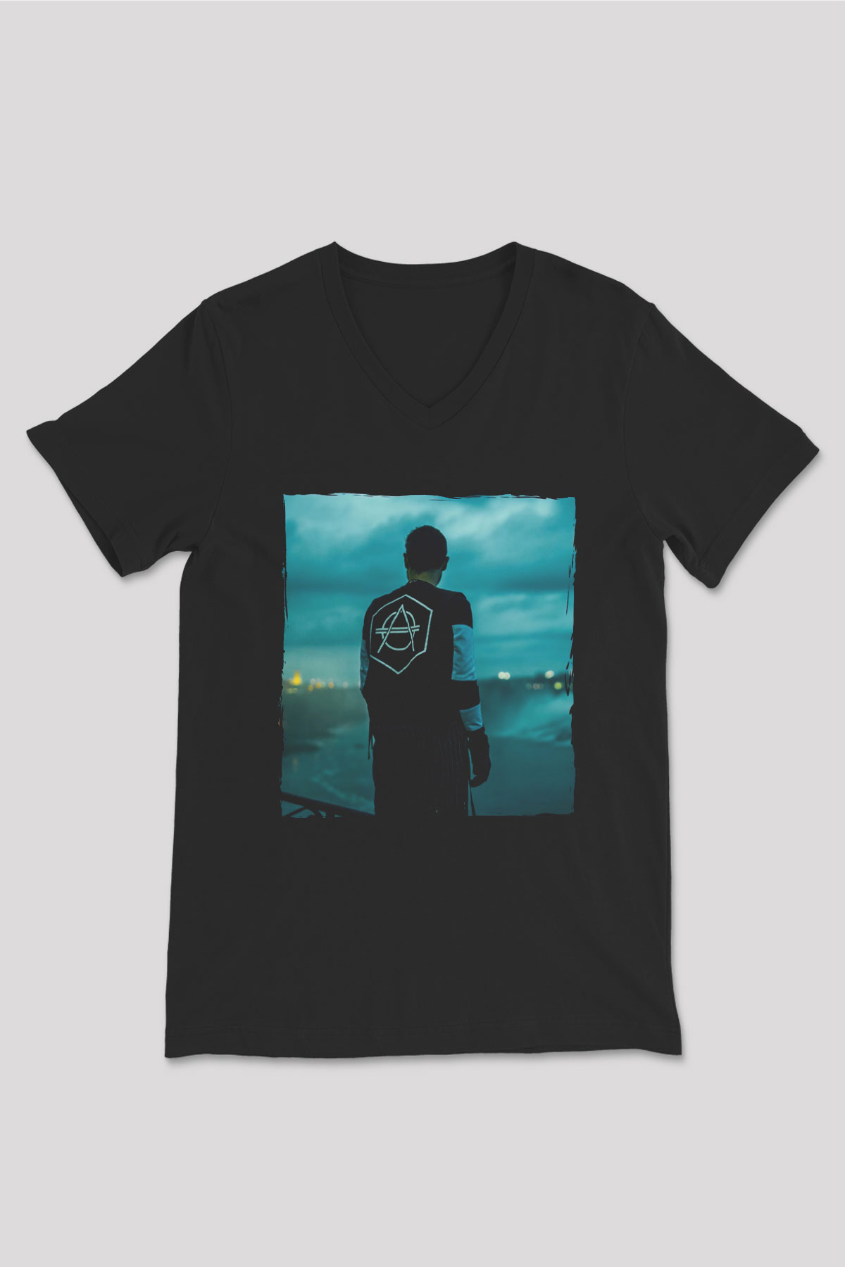 Don Diablo Siyah Unisex V Yaka Tişört