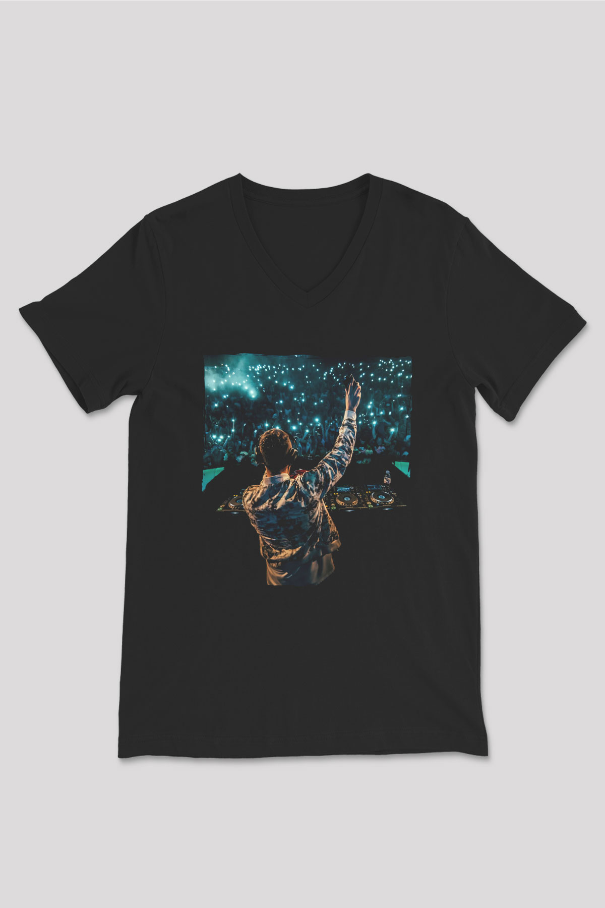 Don Diablo Siyah Unisex V Yaka Tişört