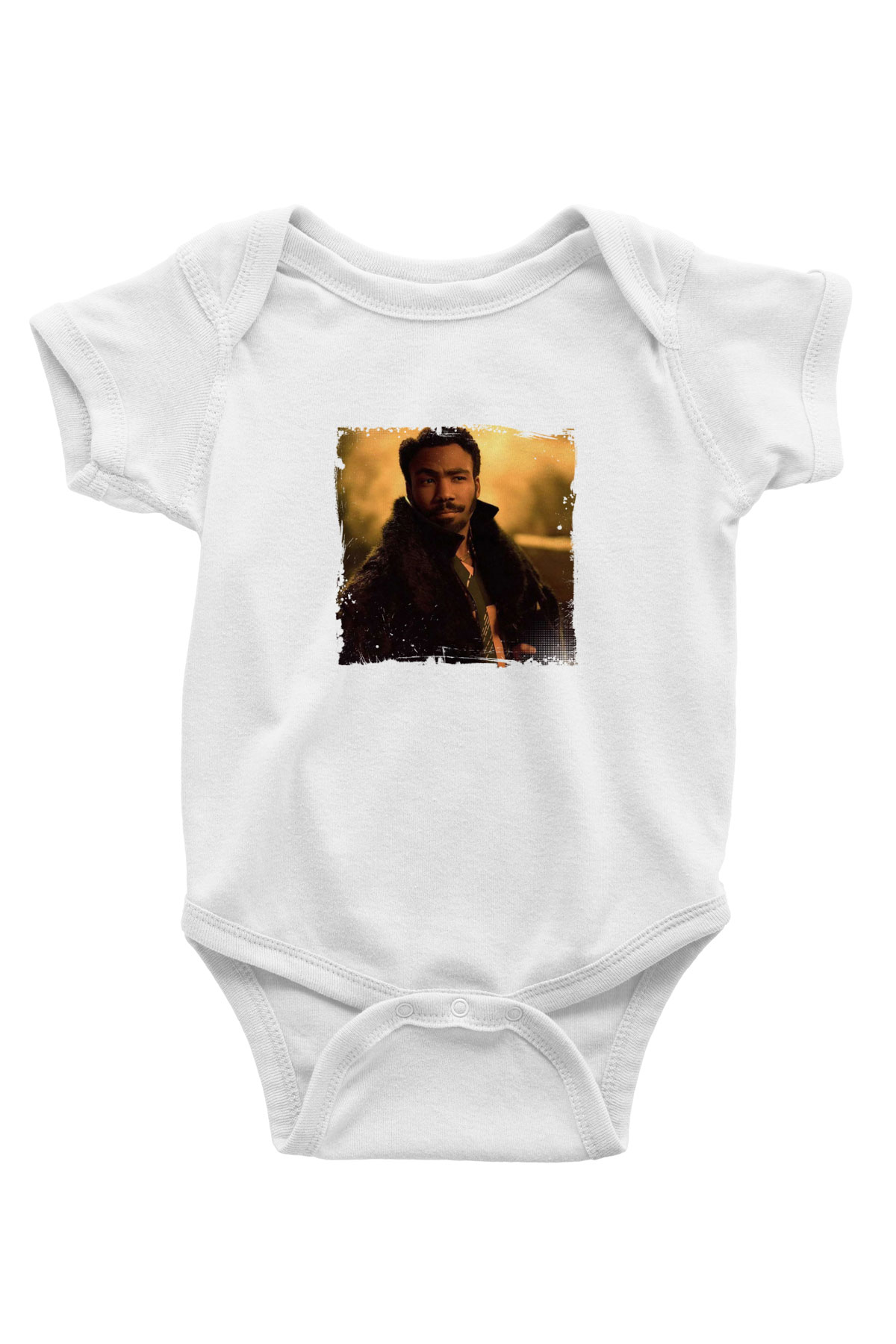 Donald Glover Baskılı Unisex Beyaz Bebek Body - Zıbın