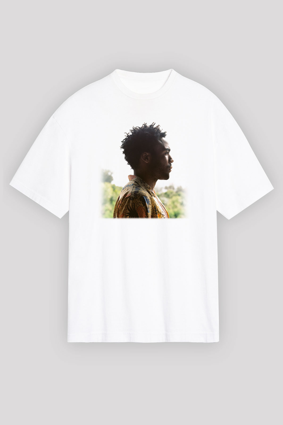 Donald Glover Beyaz Unisex Oversize Tişört T-Shirt