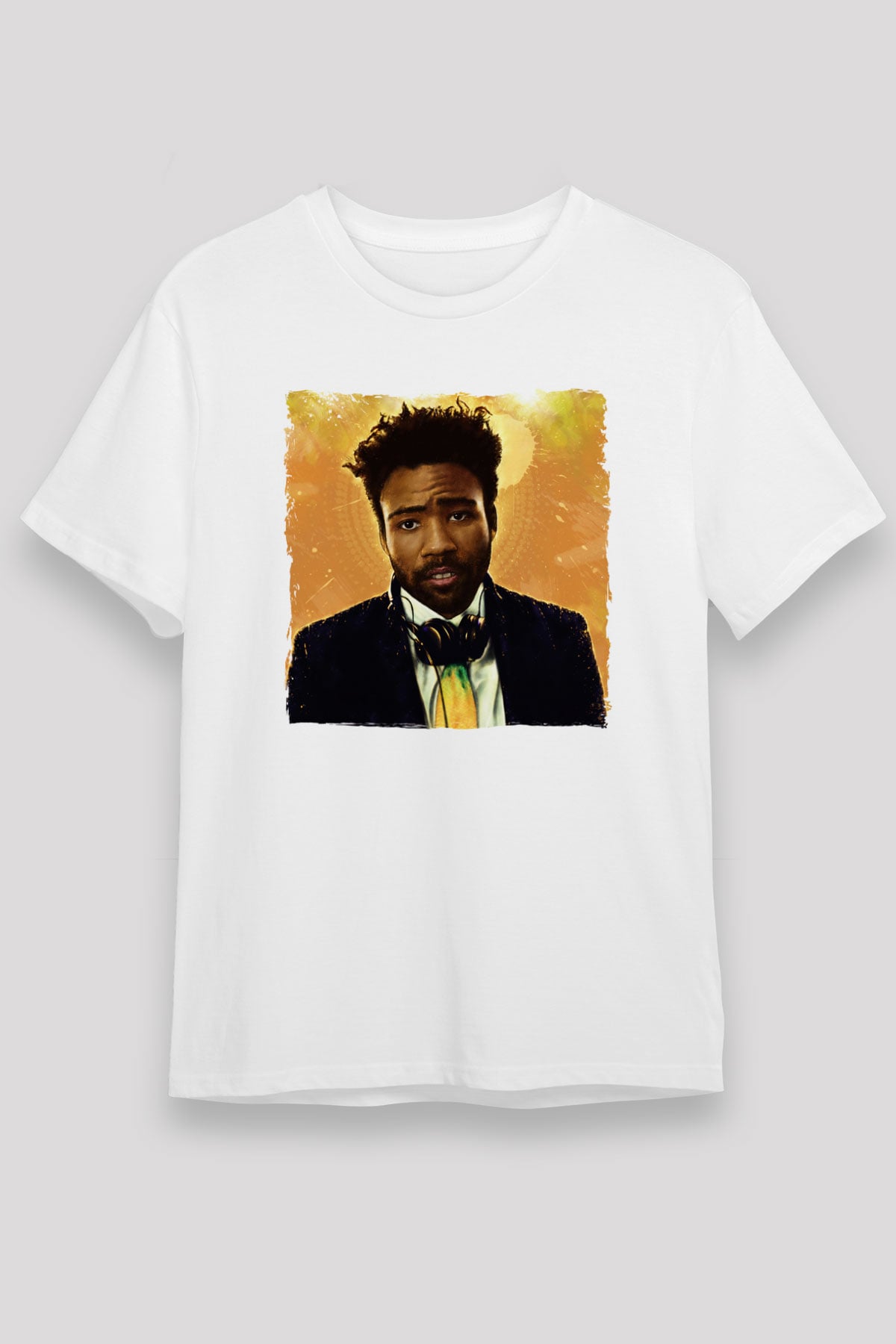 Donald Glover Beyaz Unisex Tişört T-Shirt - TişörtFabrikası