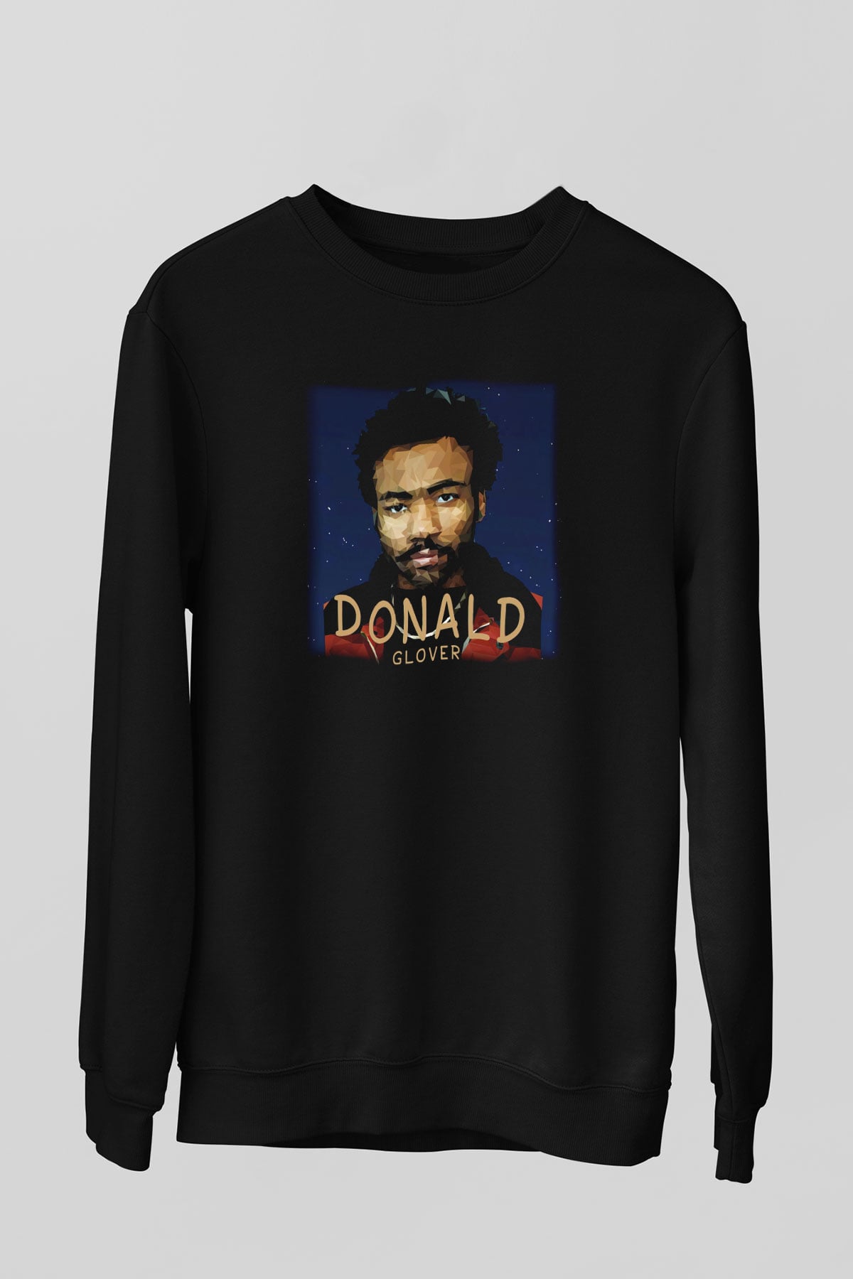 Donald Glover Siyah Unisex Sweatshirt