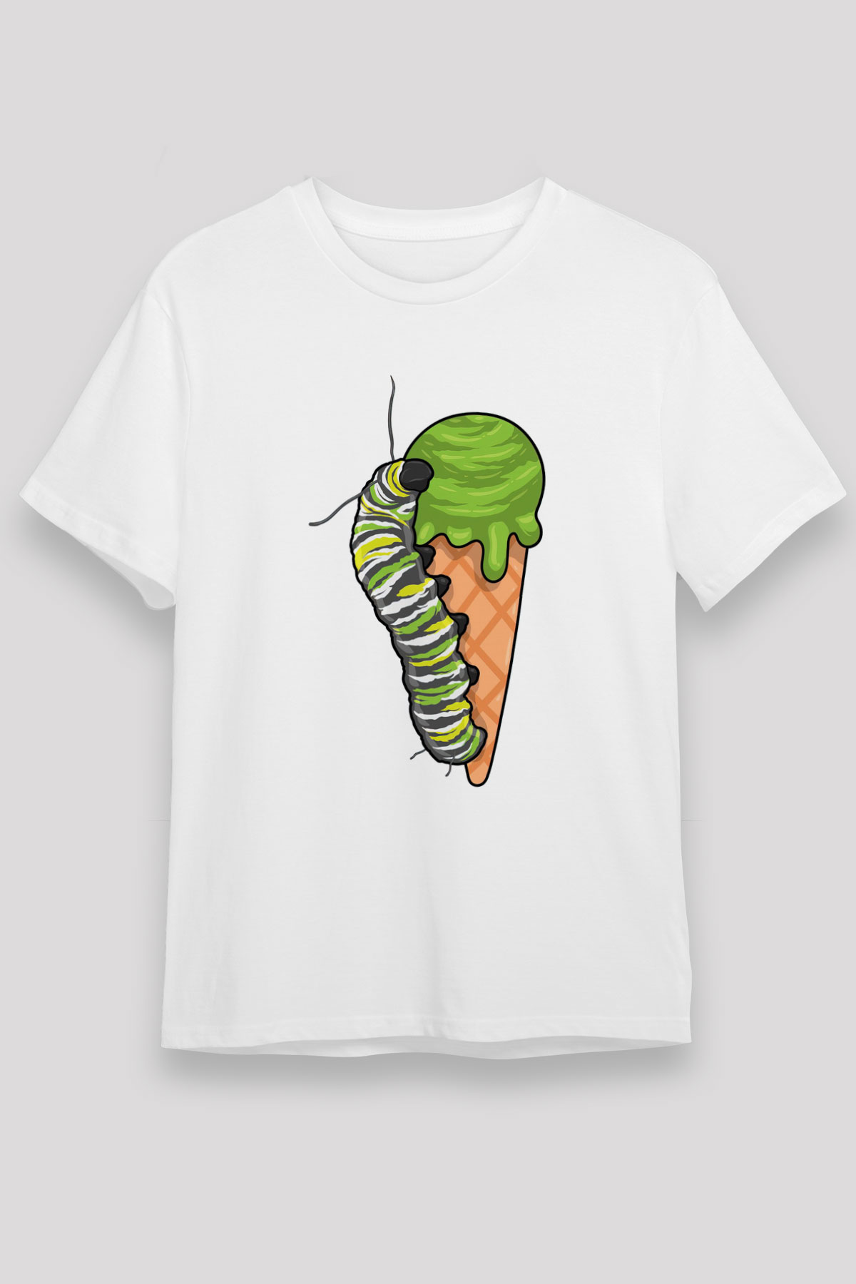 Dondurmacı Beyaz Unisex Tişört T-Shirt - TişörtFabrikası