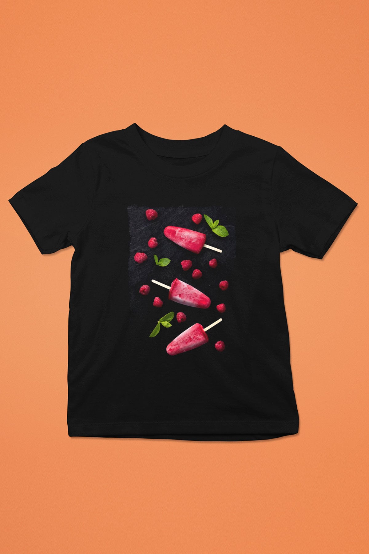 Dondurmacı Siyah Unisex Çocuk Tişört