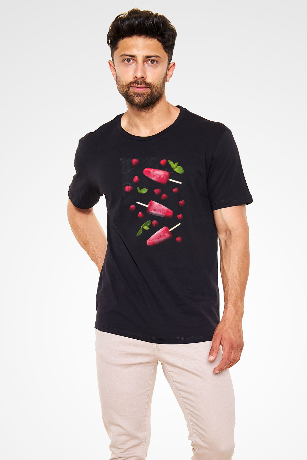 Dondurmacı Siyah Unisex Tişört T-Shirt - TişörtFabrikası