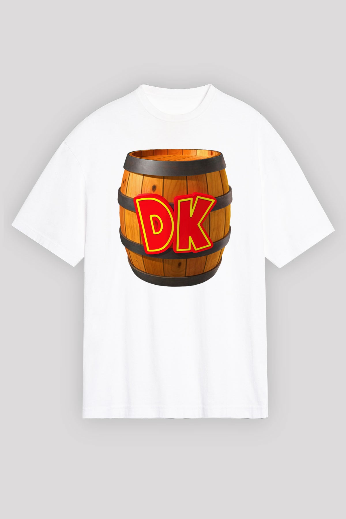Donkey Kong Beyaz Unisex Oversize Tişört T-Shirt