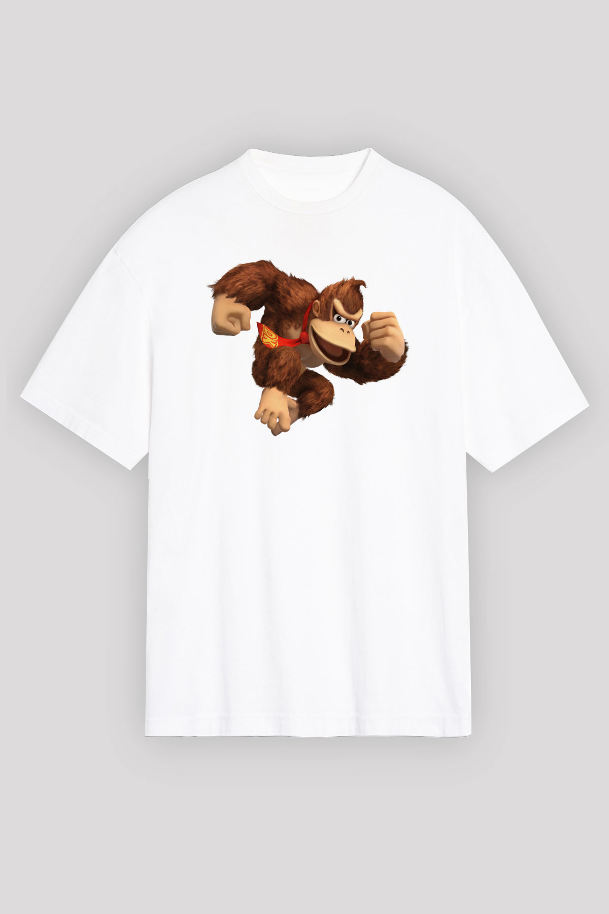 Donkey Kong Beyaz Oversize Tişört Oversize T-shirt