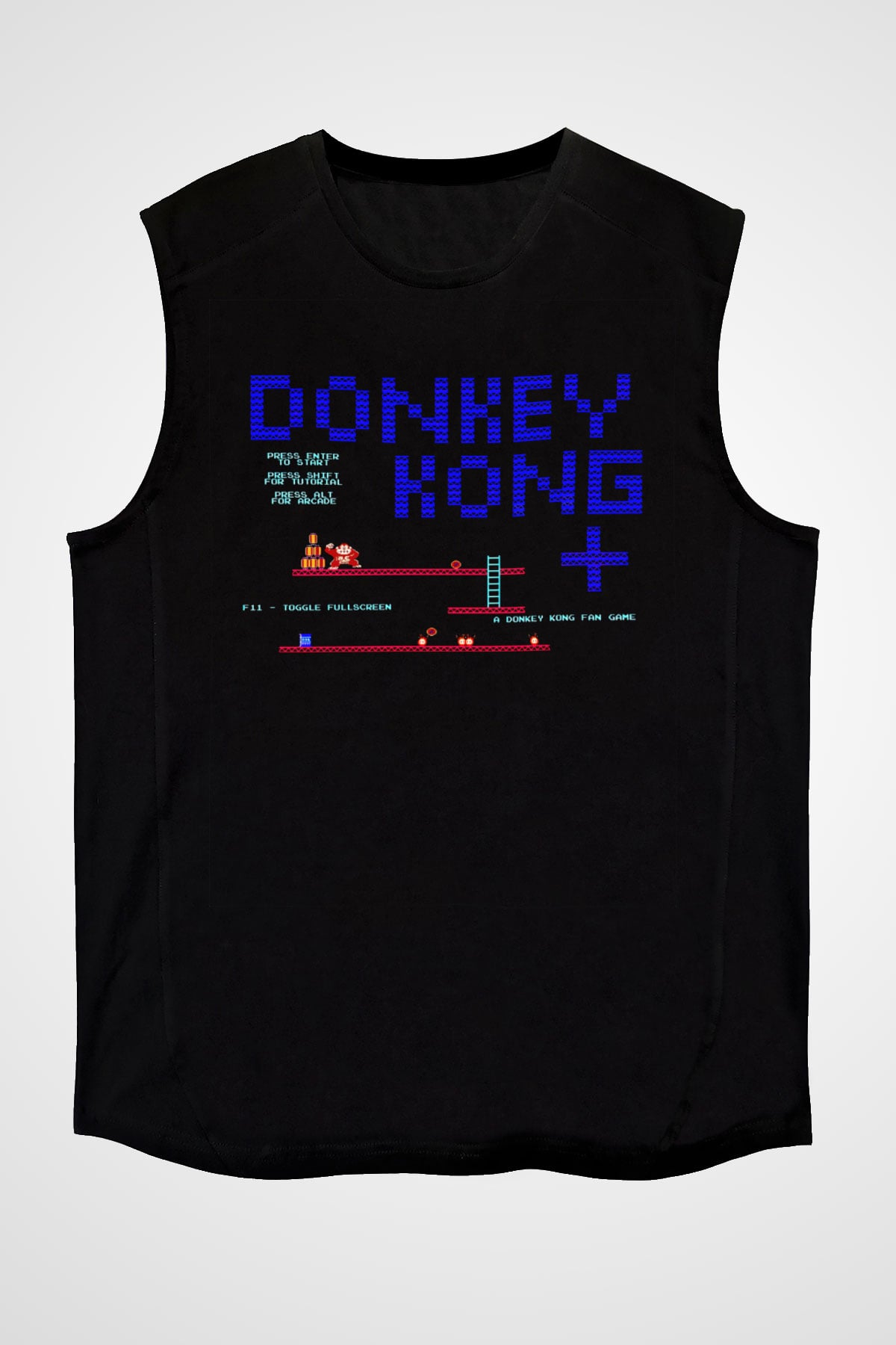 Donkey Kong Siyah Unisex  Kolsuz Tişört