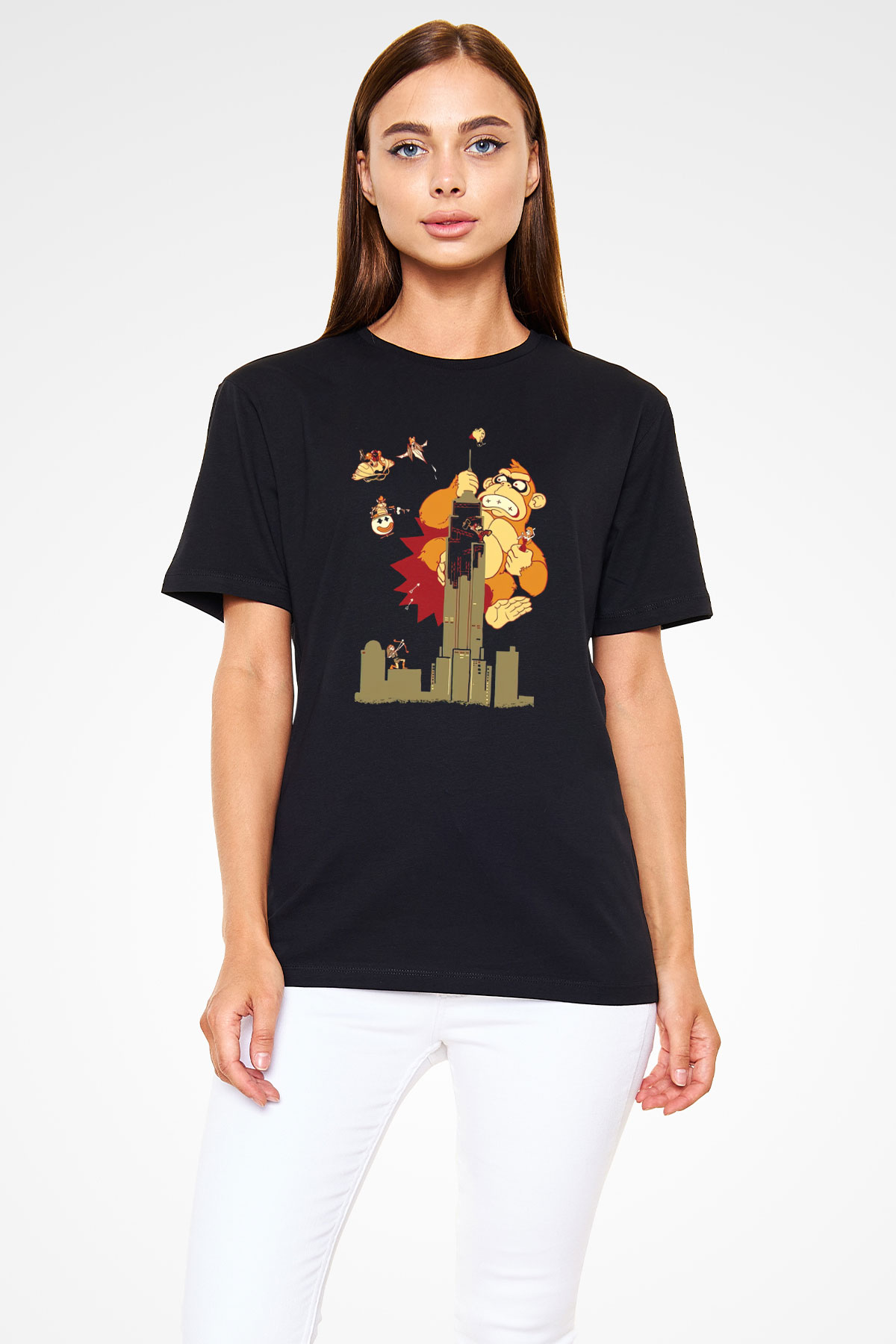 Donkey Kong Siyah Unisex Tişört