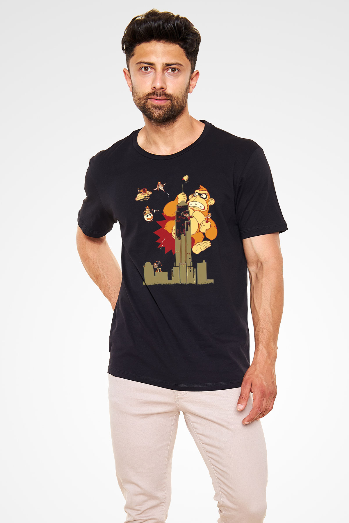 Donkey Kong Siyah Unisex Tişört