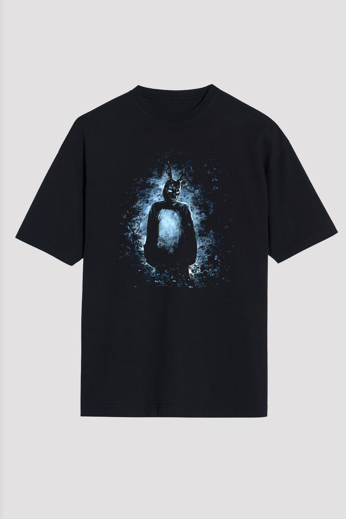 Donnie Darko Baskılı Unisex Siyah Oversize Tişört - Tshirt