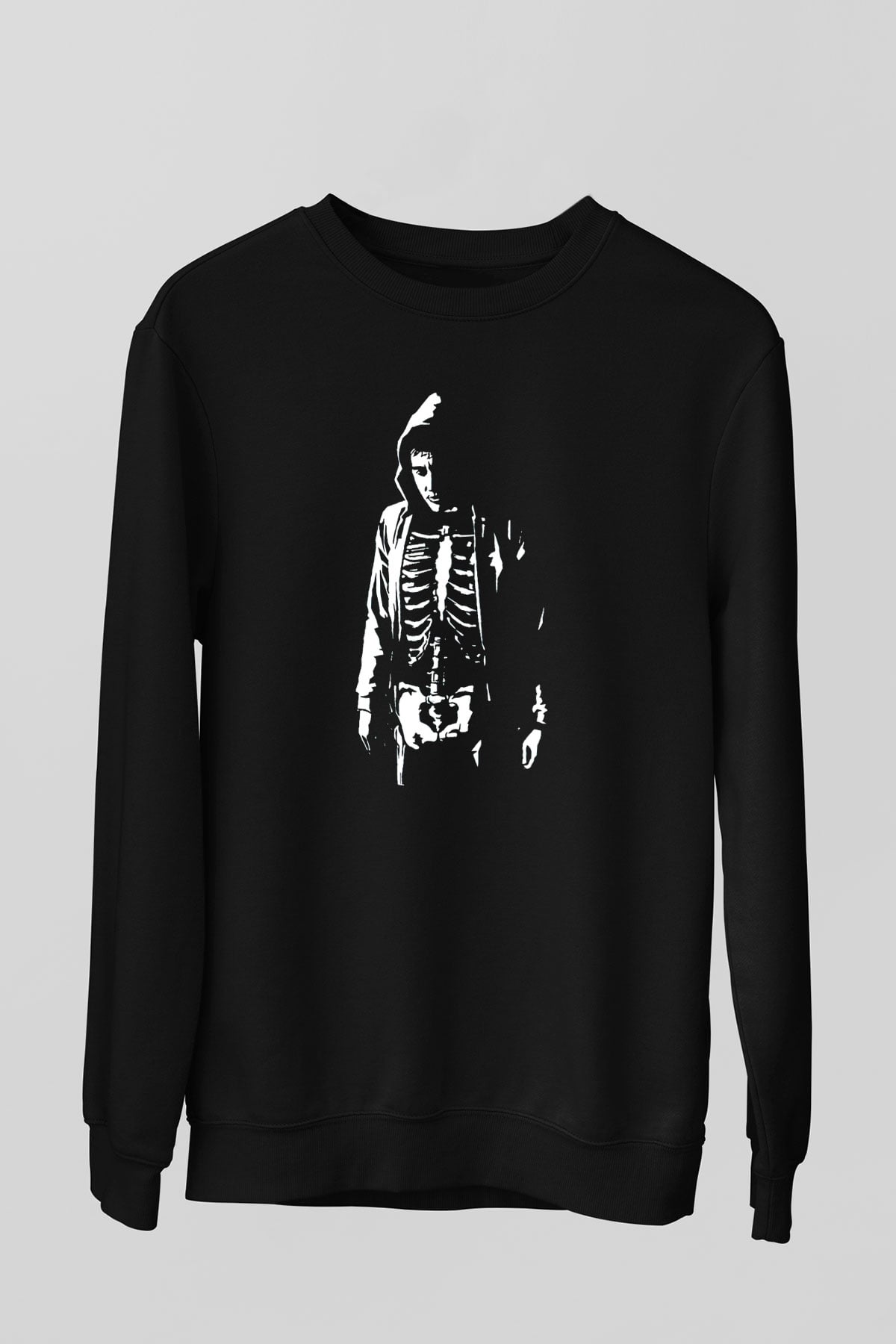 Donnie Darko Baskılı Unisex Siyah Sweatshirt