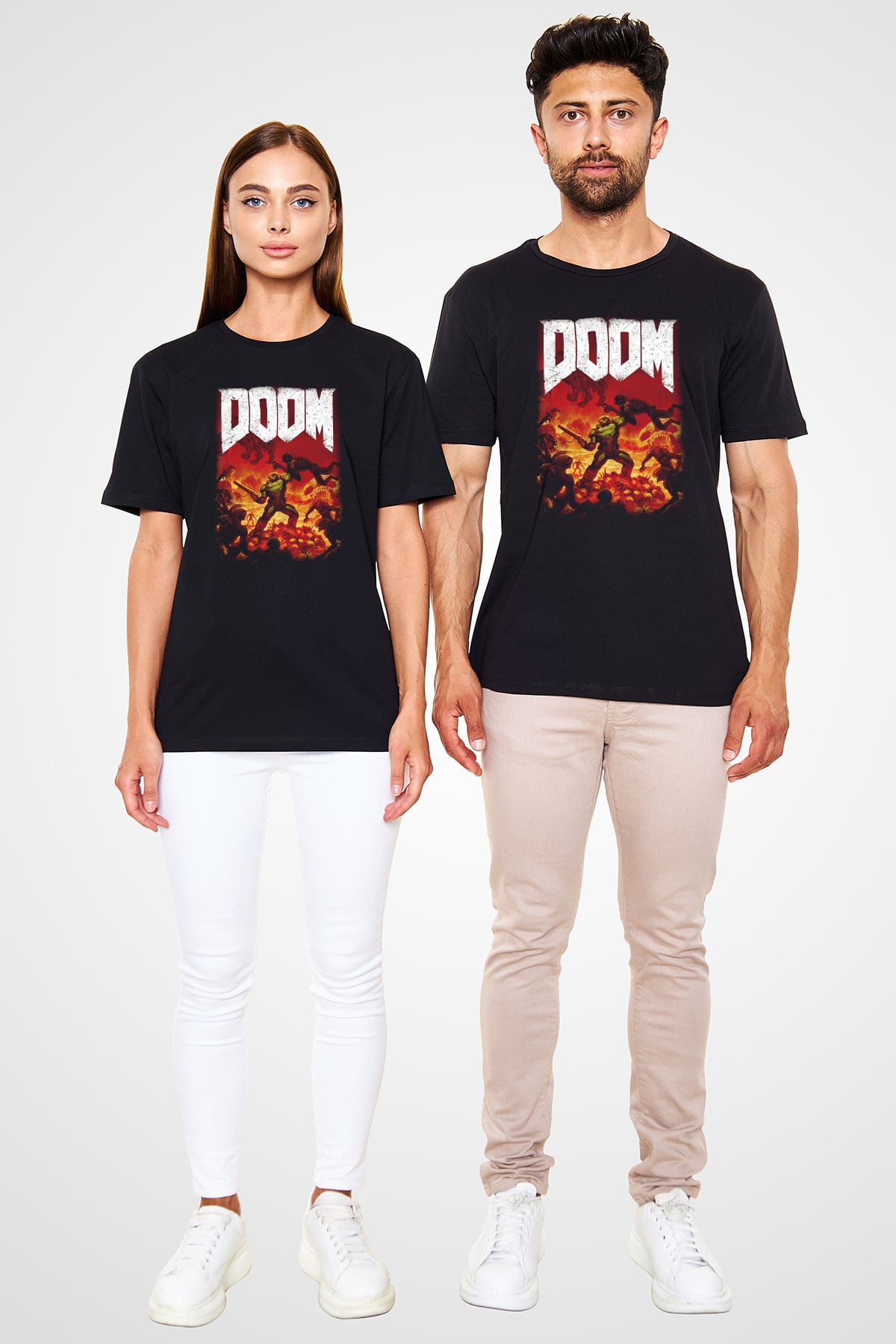 Doom Siyah Unisex Tişört T-Shirt