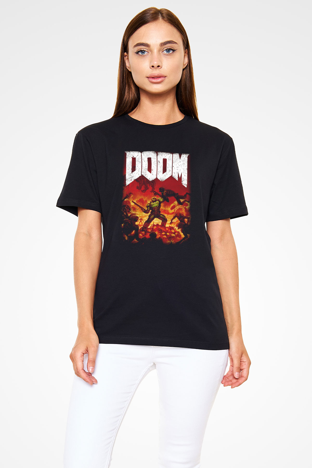 Doom Siyah Unisex Tişört T-Shirt