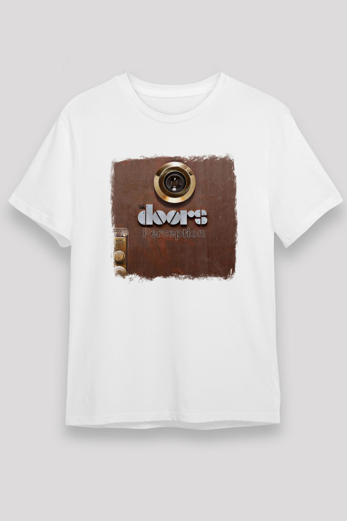 Doors Baskılı Unisex Beyaz Tişört