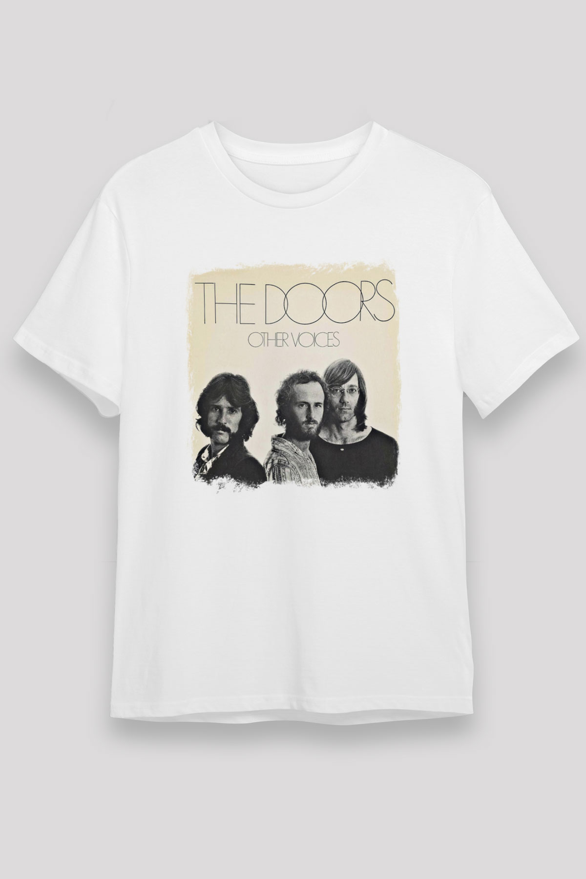 Doors Baskılı Unisex Beyaz Tişört