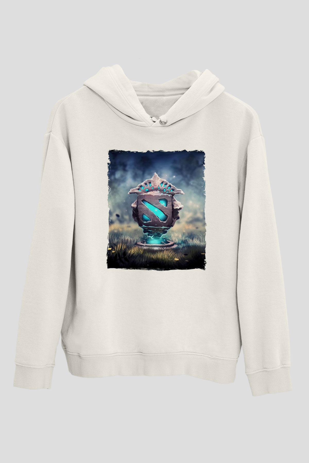 Dota 2 Beyaz Unisex Hoodie