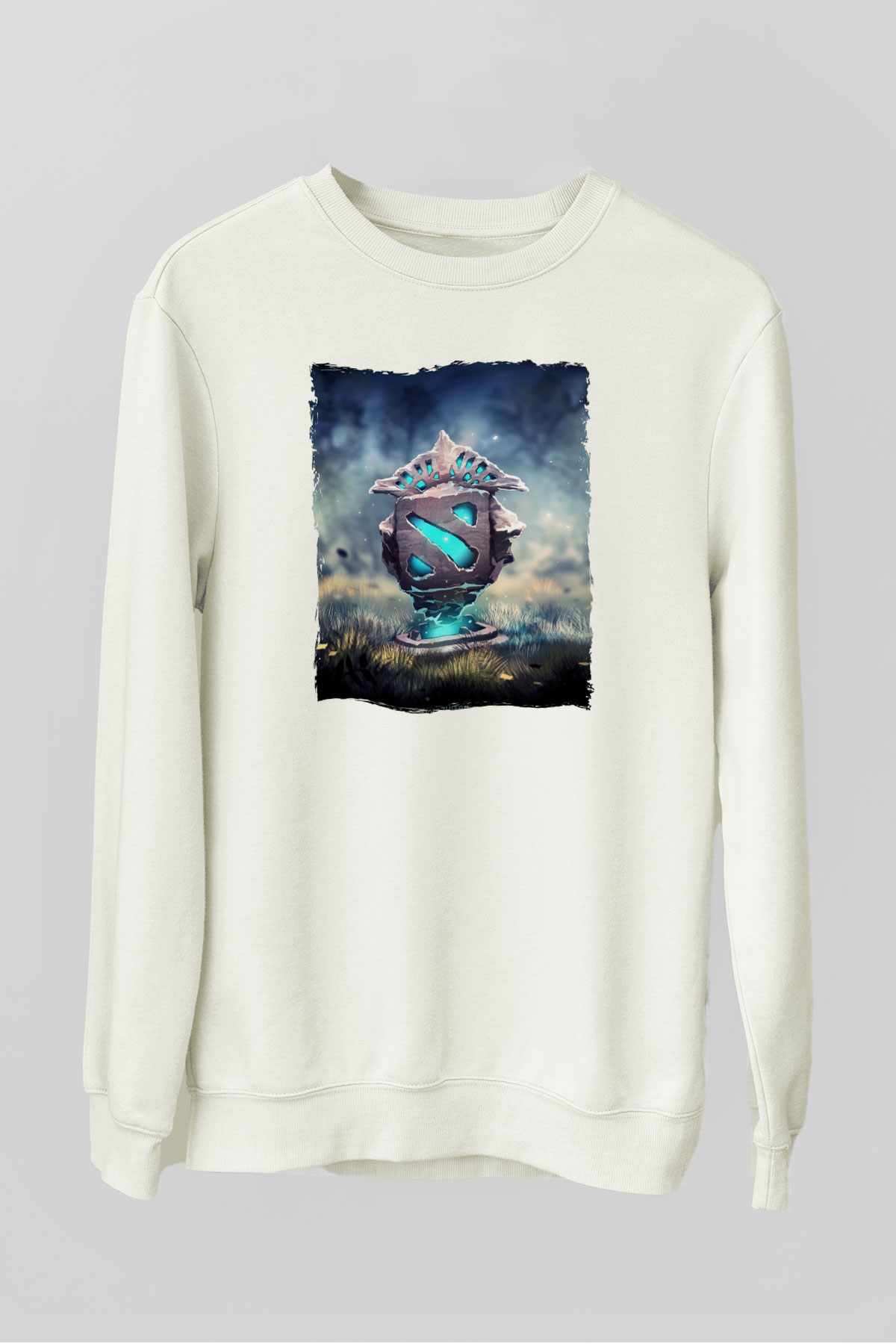 Dota 2 Beyaz Unisex Sweatshirt