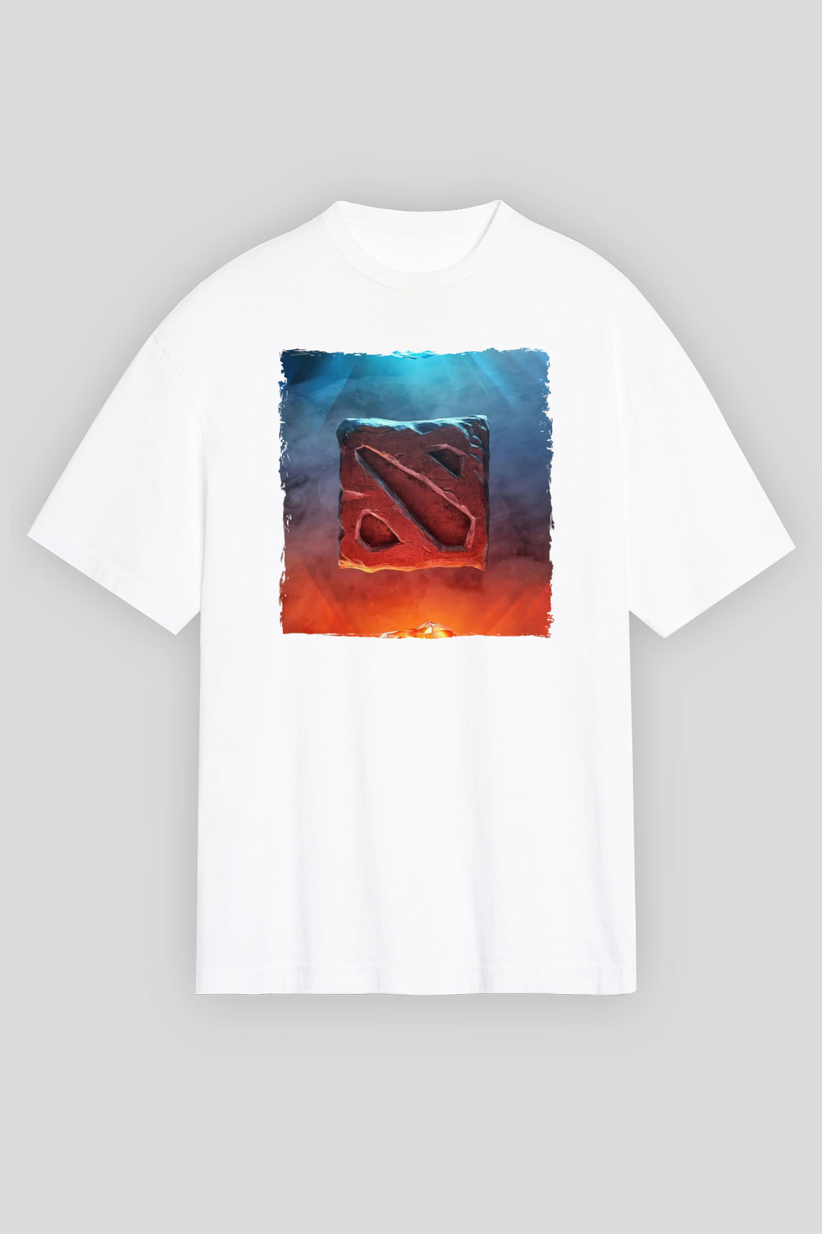 Dota 2 Beyaz Oversize Tişört Oversize T-shirt
