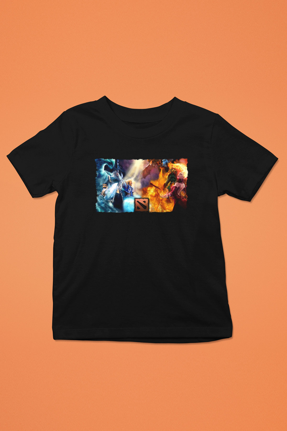 Dota 2 Siyah Unisex Çocuk Tişört