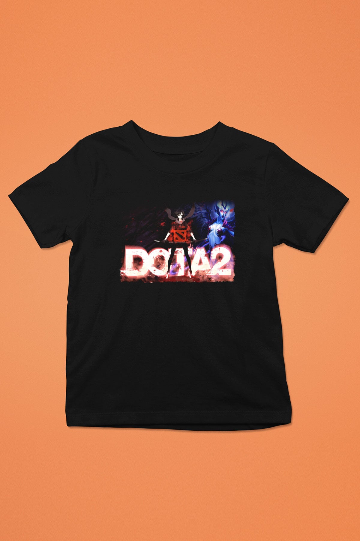 Dota 2 Siyah Unisex Çocuk Tişört