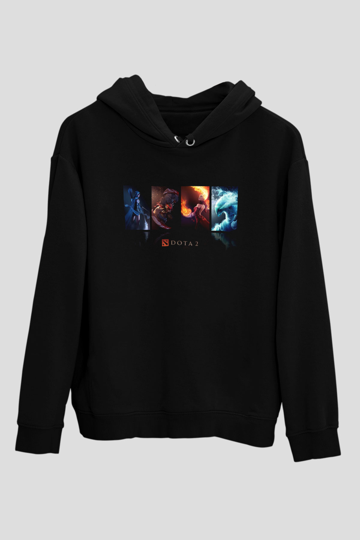 Dota 2 Siyah Unisex Hoodie