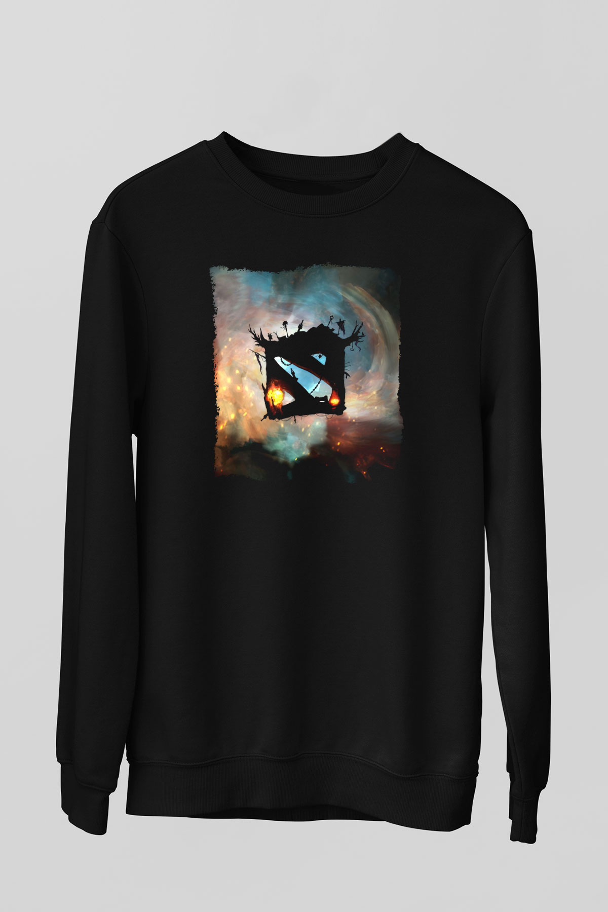 Dota 2 Siyah Unisex Sweatshirt