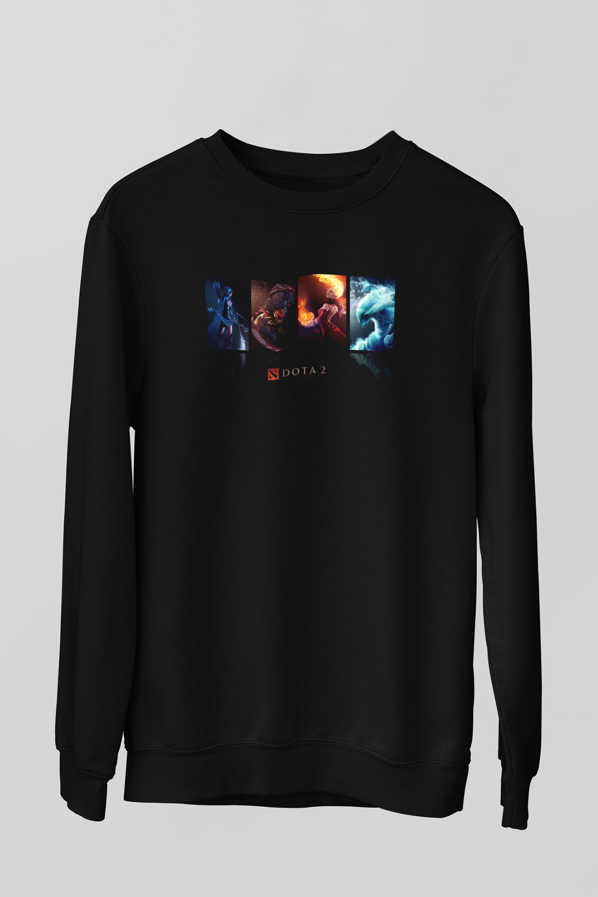 Dota 2 Siyah Unisex Sweatshirt