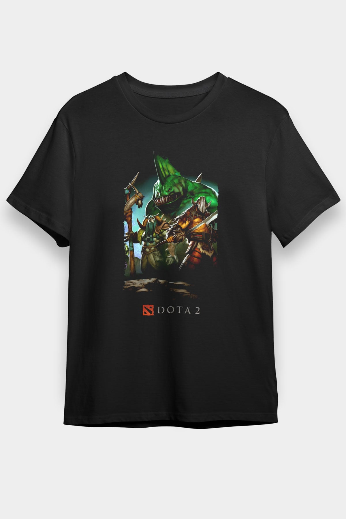 Dota 2 Siyah Unisex Tişört T-Shirt