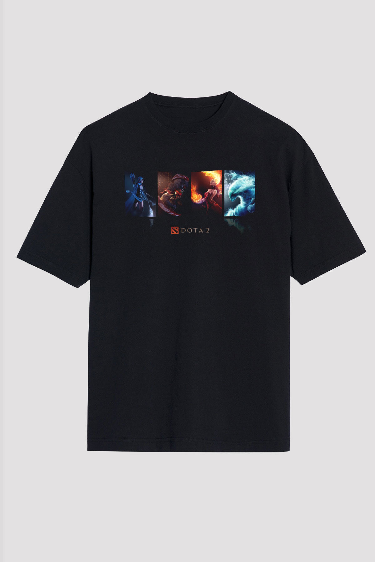 Dota 2 Siyah Oversize Tişört Oversize T-shirt