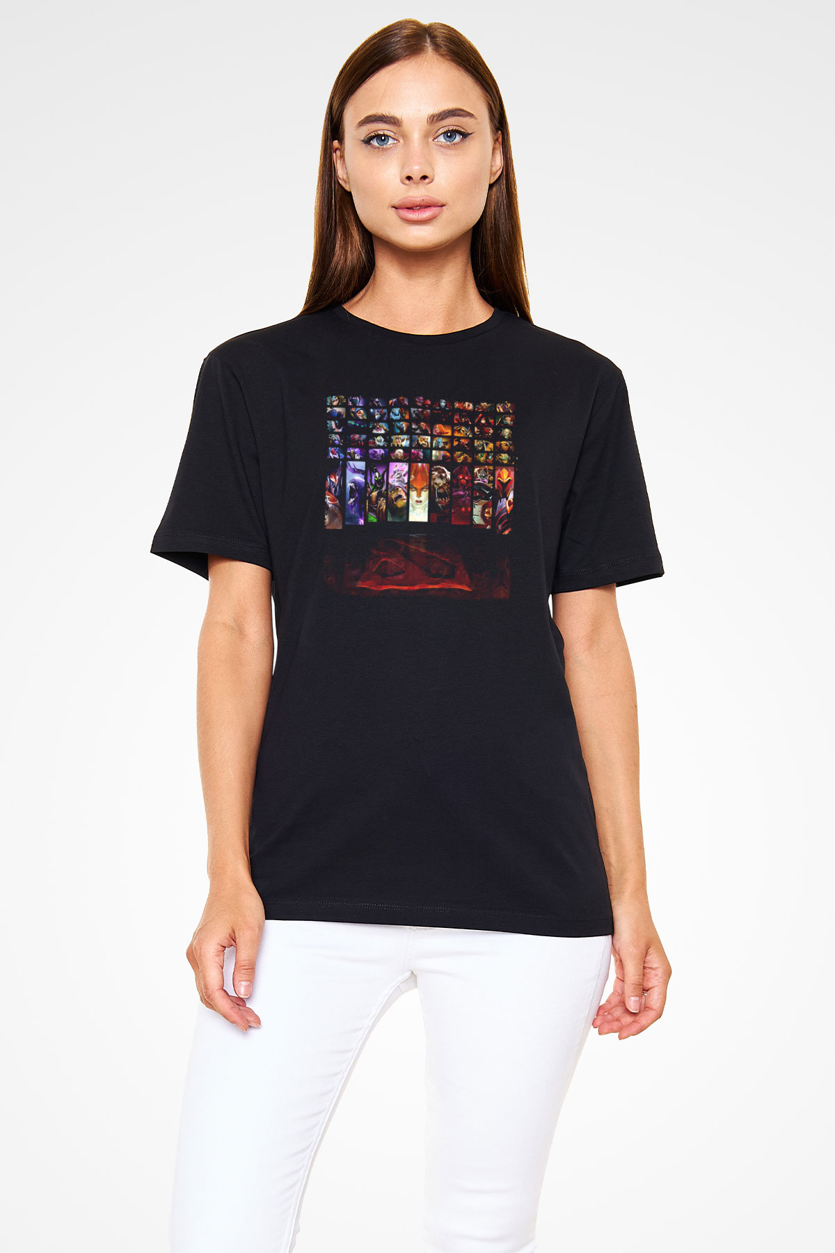Dota 2 Siyah Unisex Tişört T-Shirt