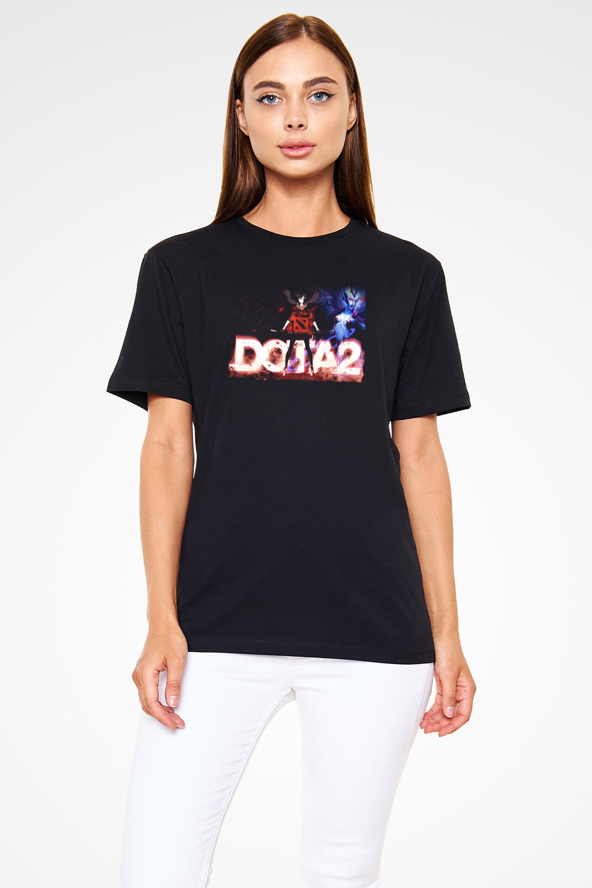 Dota 2 Siyah Unisex Tişört T-Shirt