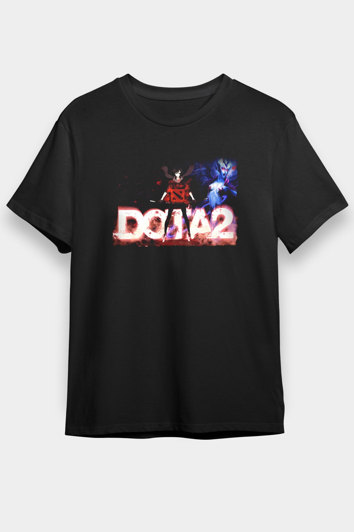 Dota 2 Siyah Unisex Tişört T-Shirt