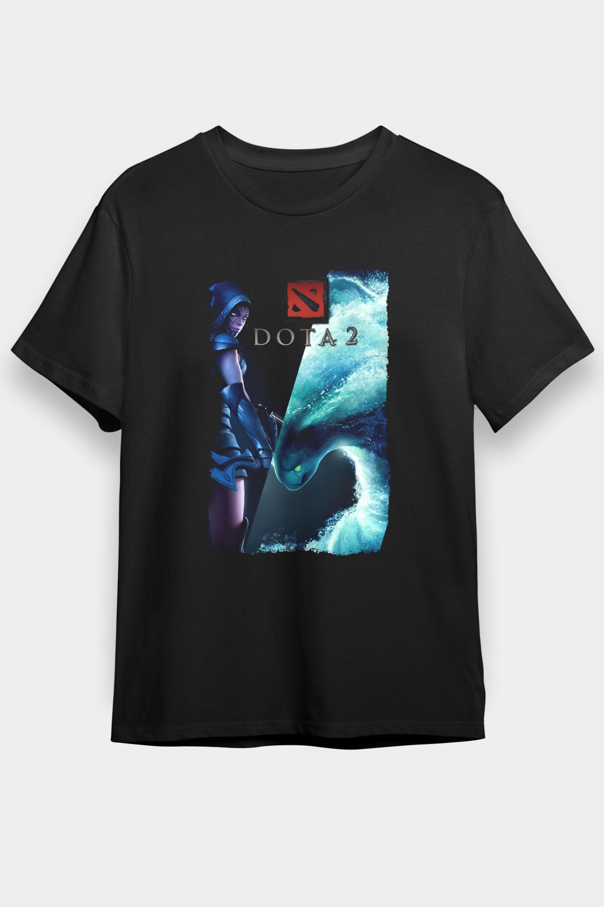 Dota 2 Siyah Unisex Tişört T-Shirt