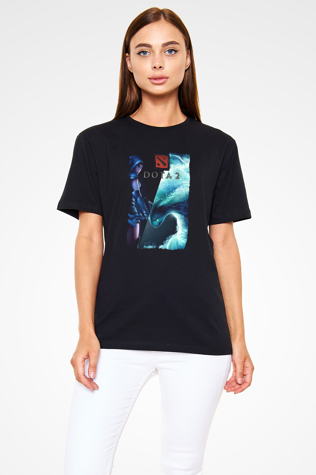 Dota 2 Siyah Unisex Tişört T-Shirt