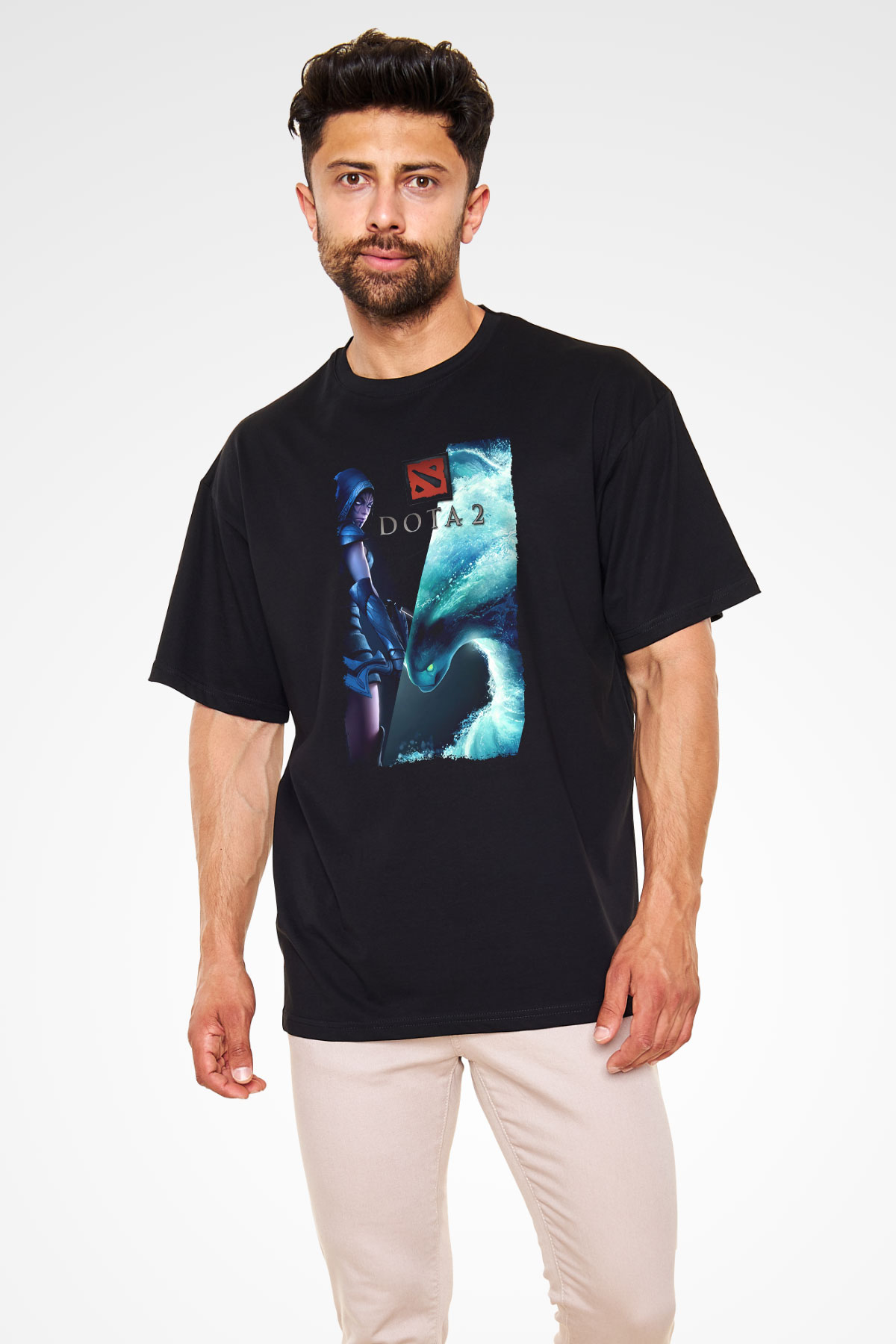 Dota 2 Siyah Oversize Tişört Oversize T-shirt