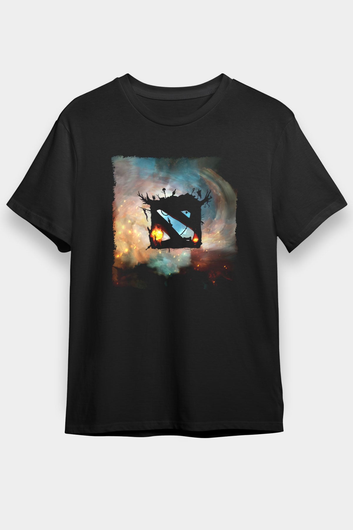 Dota 2 Siyah Unisex Tişört T-Shirt
