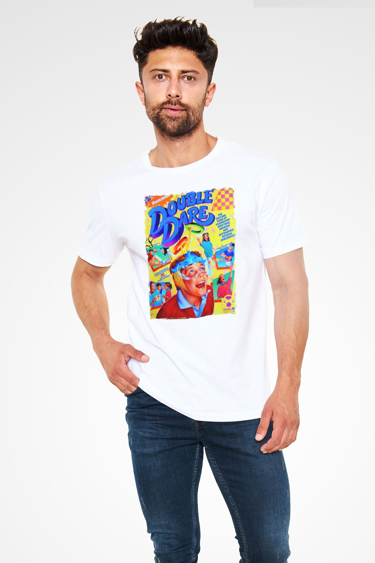 Double Dare Beyaz Unisex Tişört
