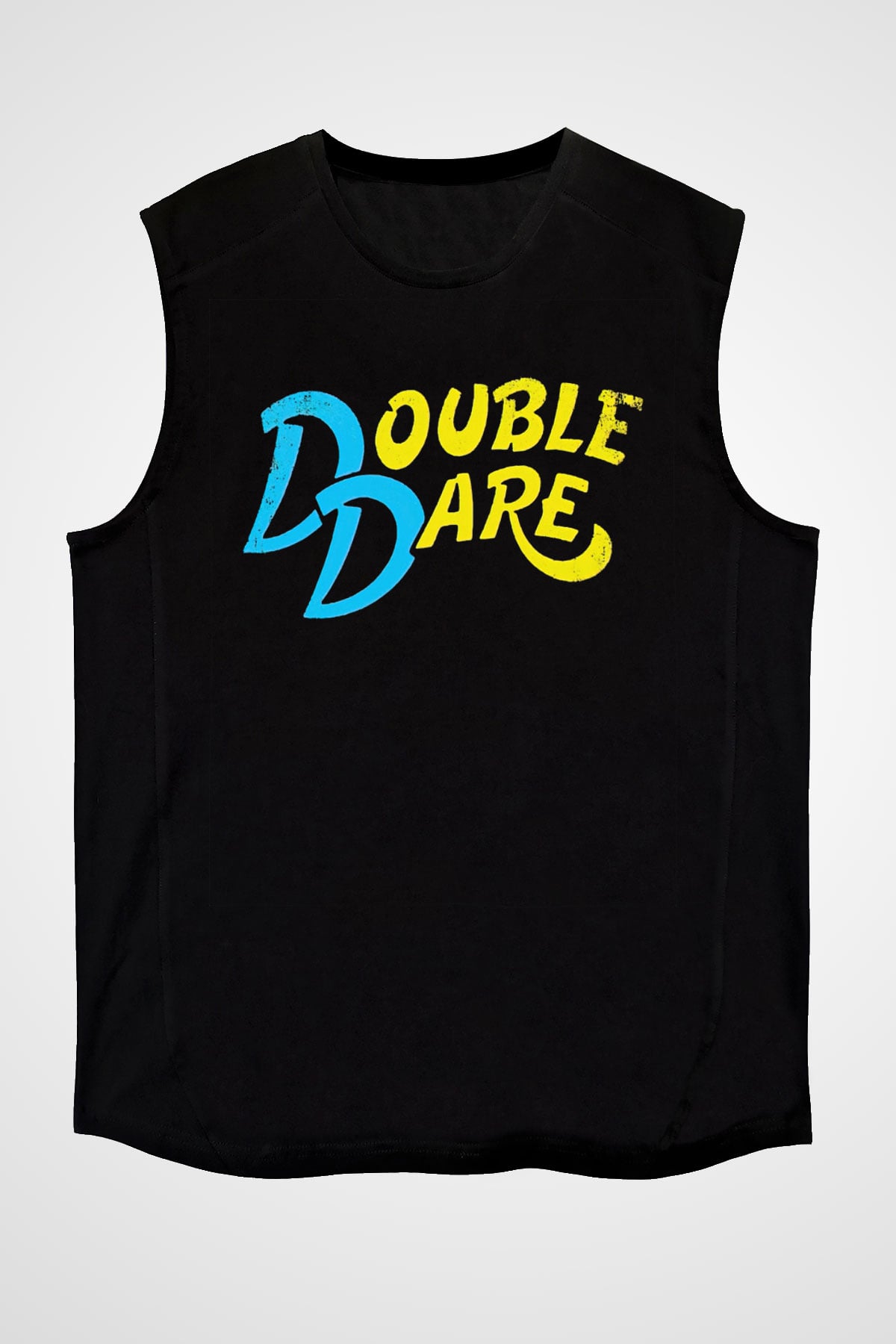 Double Dare Siyah Unisex  Kolsuz Tişört