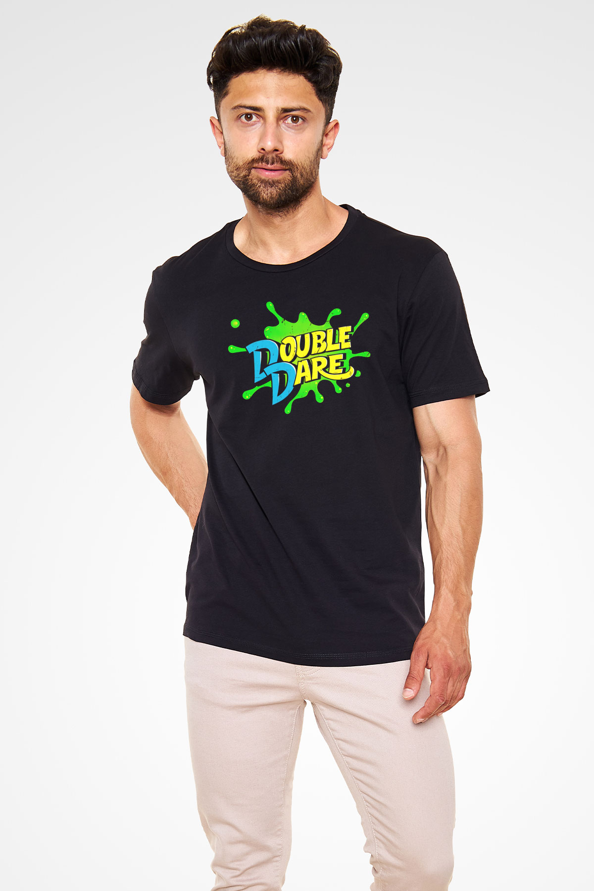 Double Dare Siyah Unisex Tişört