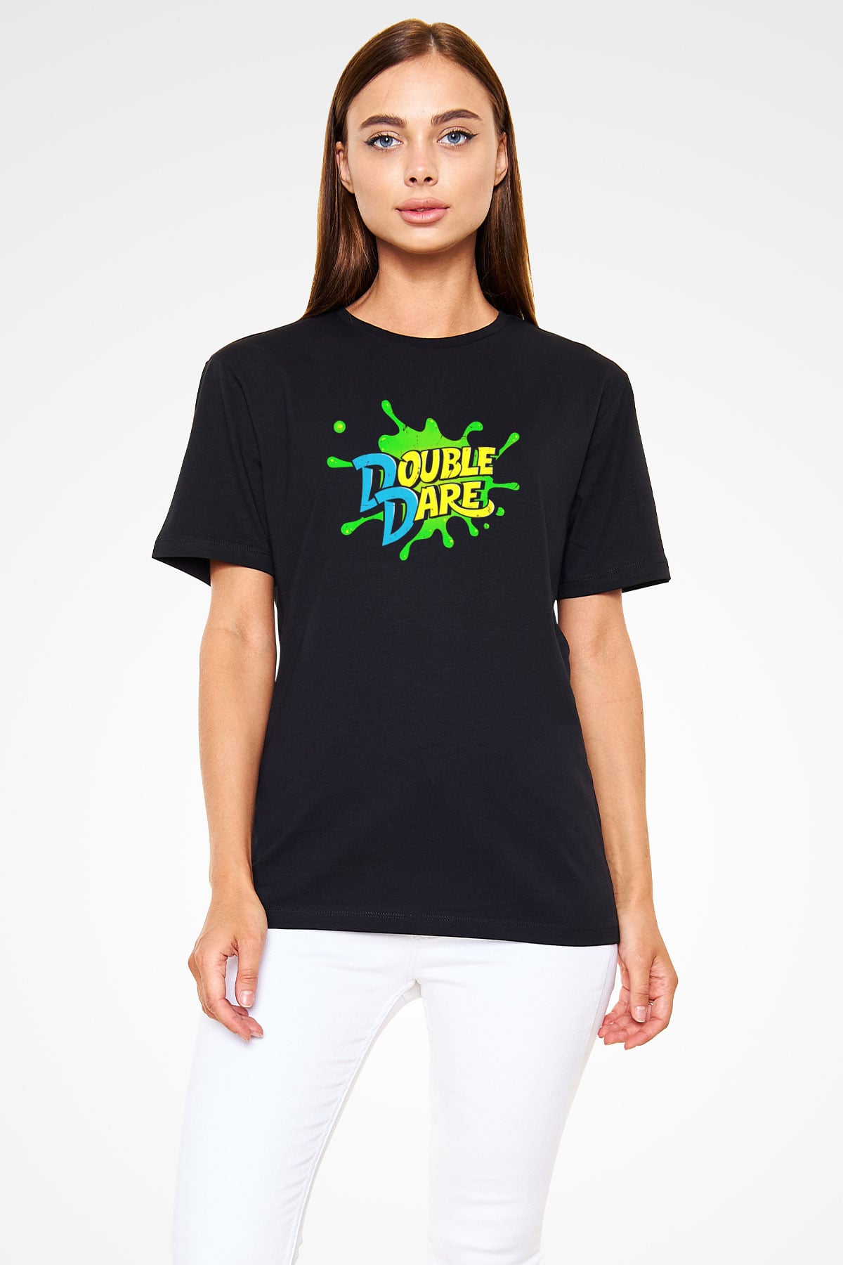 Double Dare Siyah Unisex Tişört