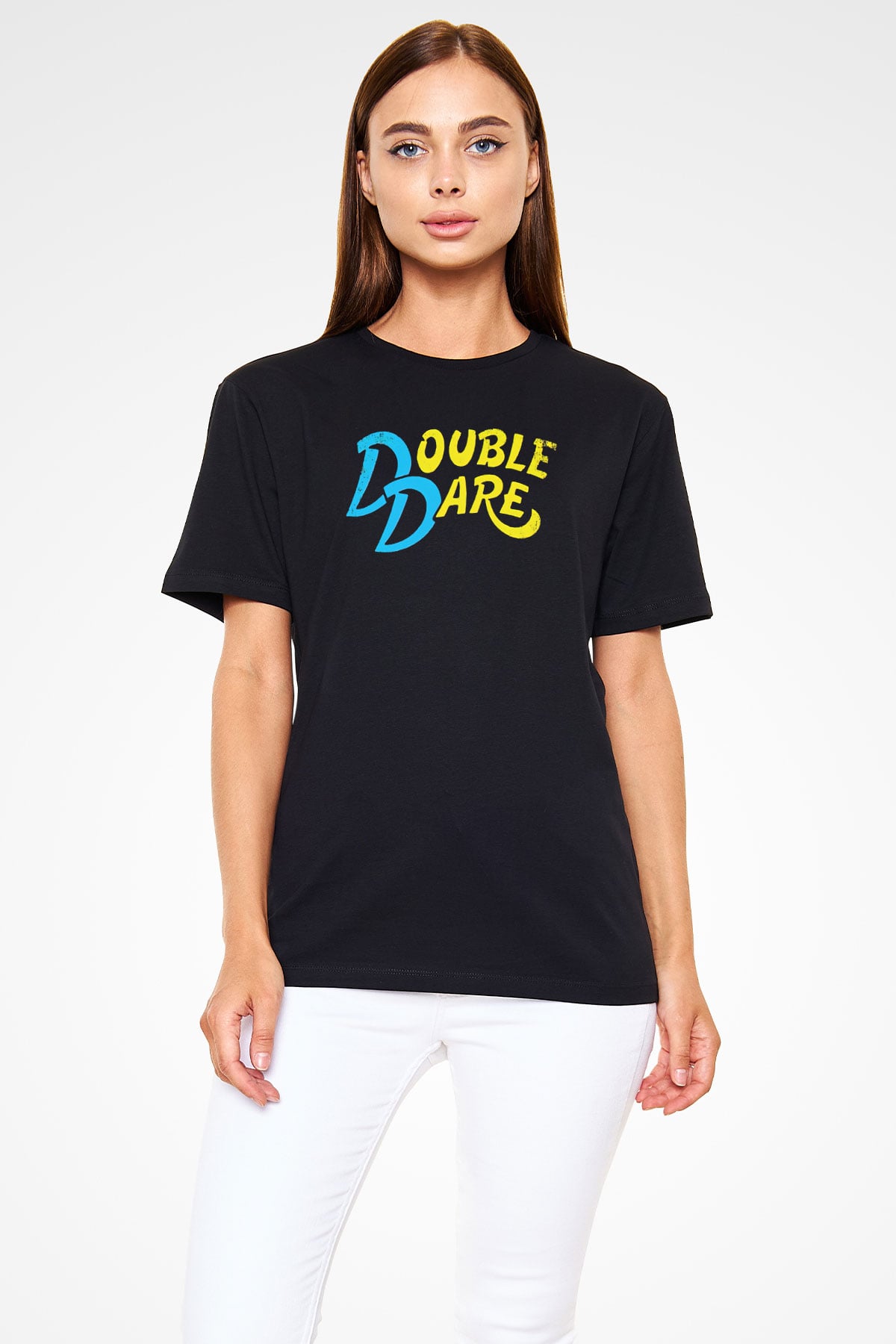 Double Dare Siyah Unisex Tişört
