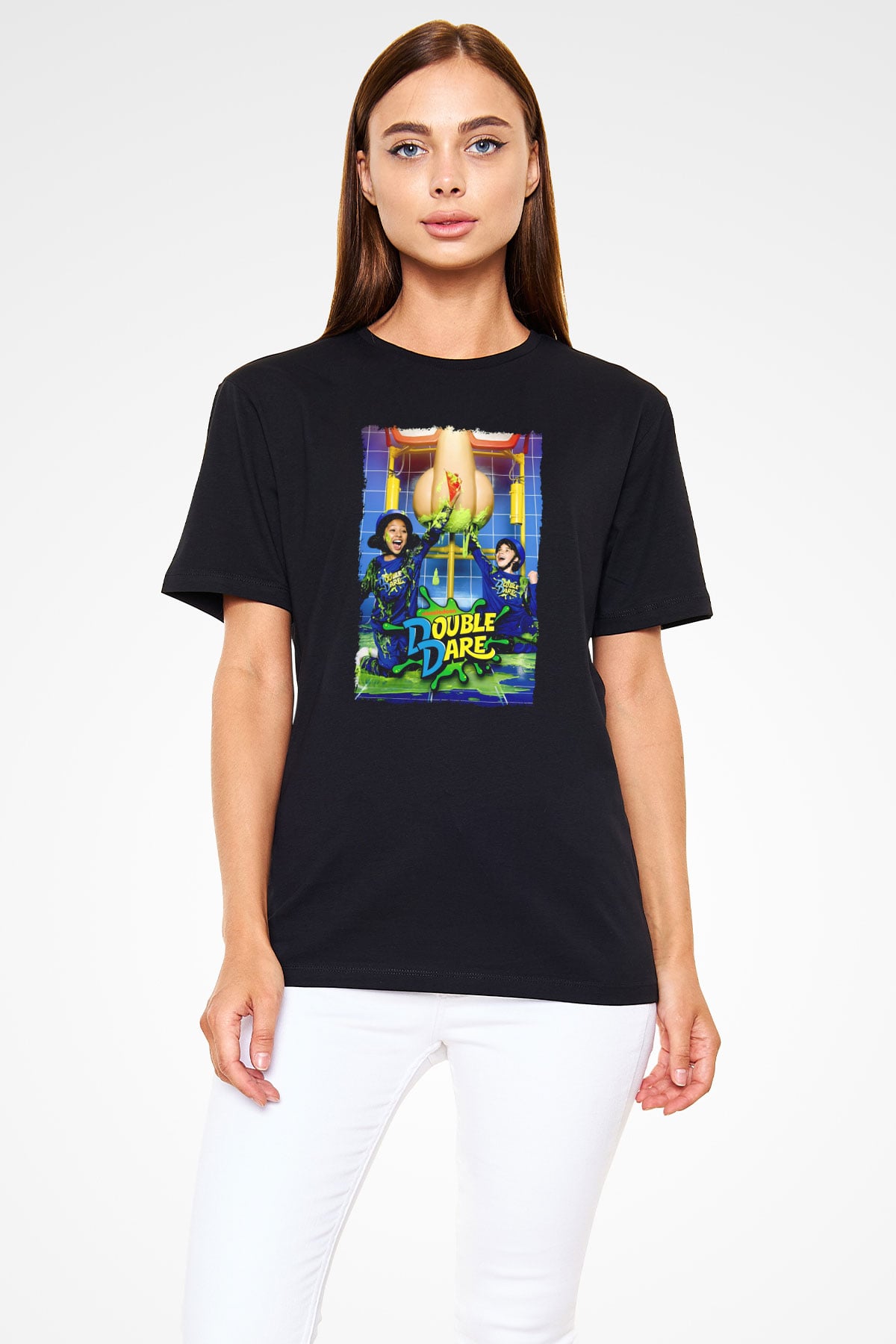 Double Dare Siyah Unisex Tişört