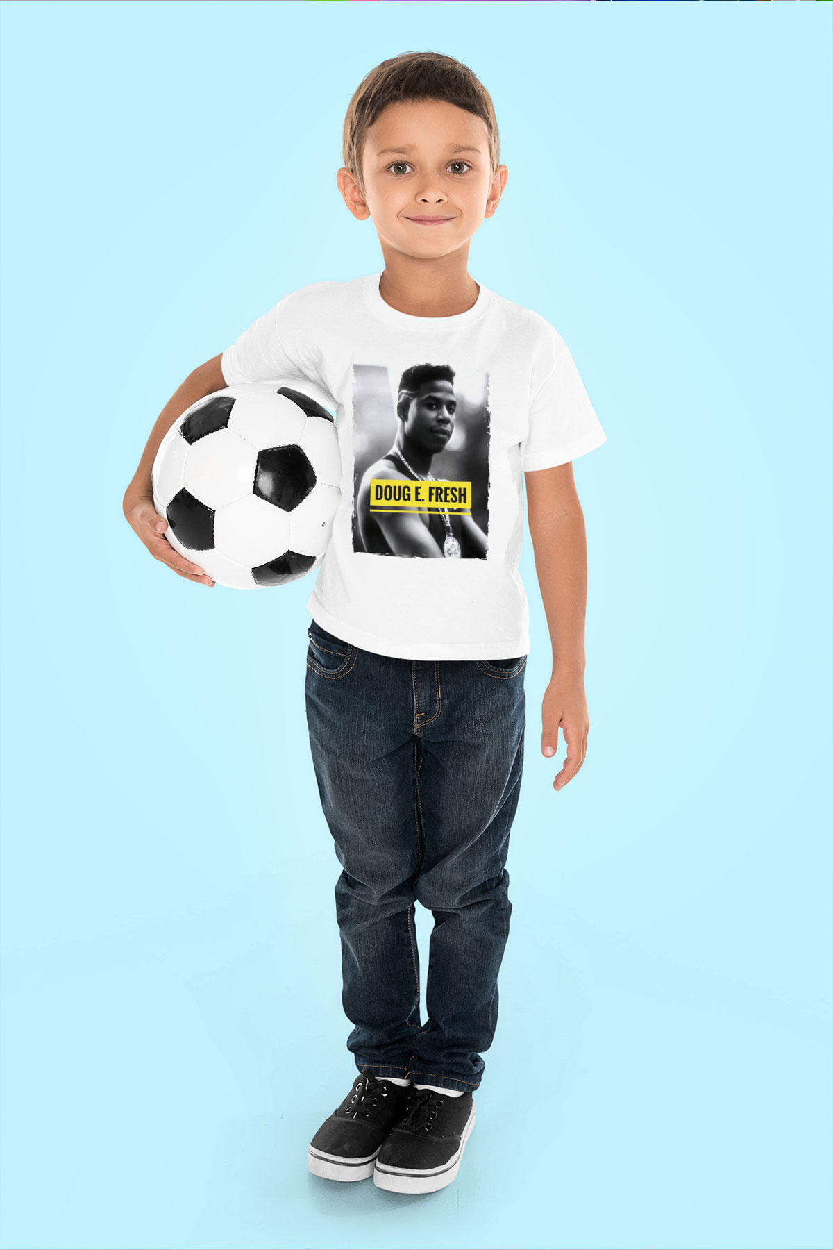 Doug E. Fresh Beyaz Unisex Çocuk Tişört