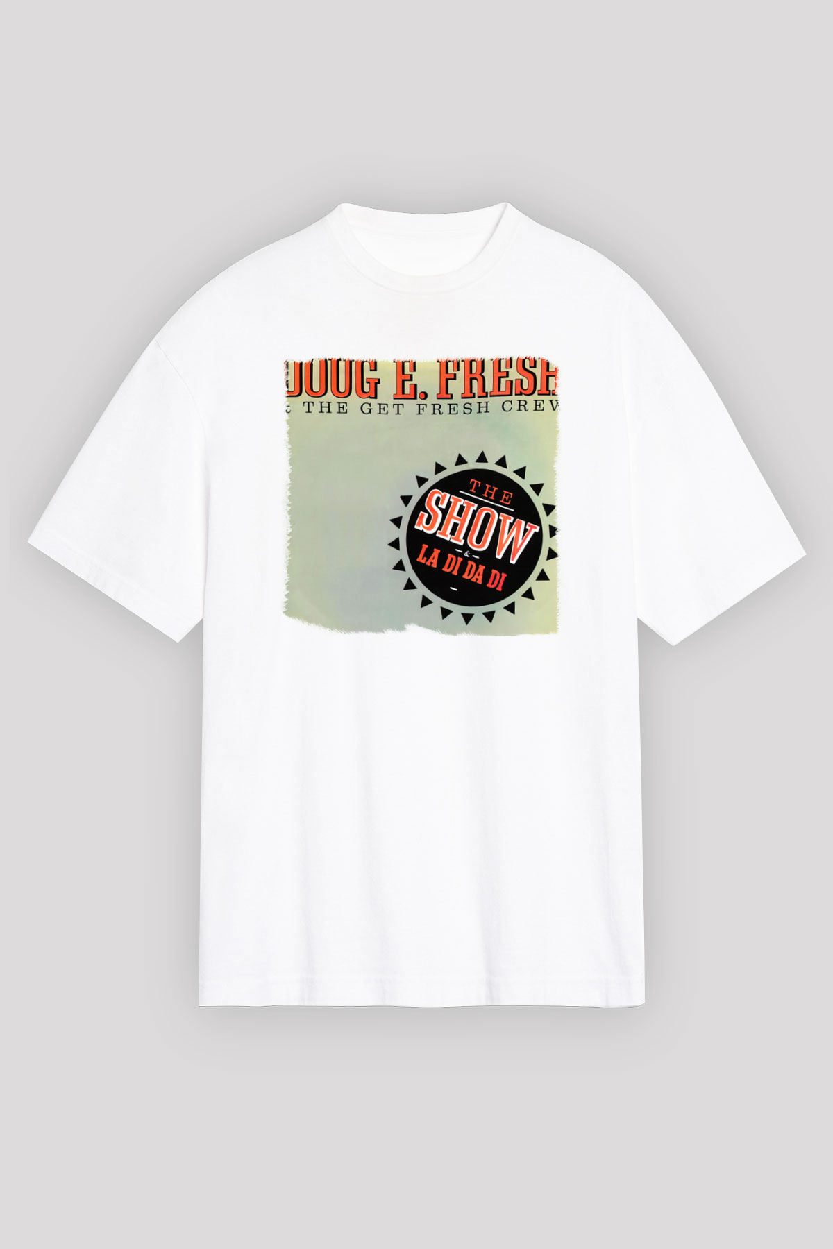 Doug E. Fresh Beyaz Unisex Oversize Tişört T-Shirt